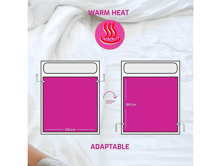 Calienta Camas Doble 160x140cm 2 Niv 2x60W UP205 Pekatherm 2