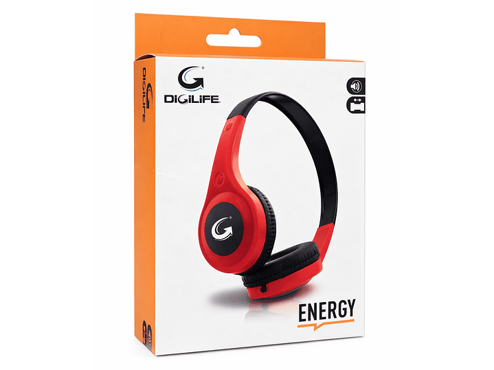 Audífono Cableados Digilife DGL-450023 Sin Mic 3.5mm Rojo 4