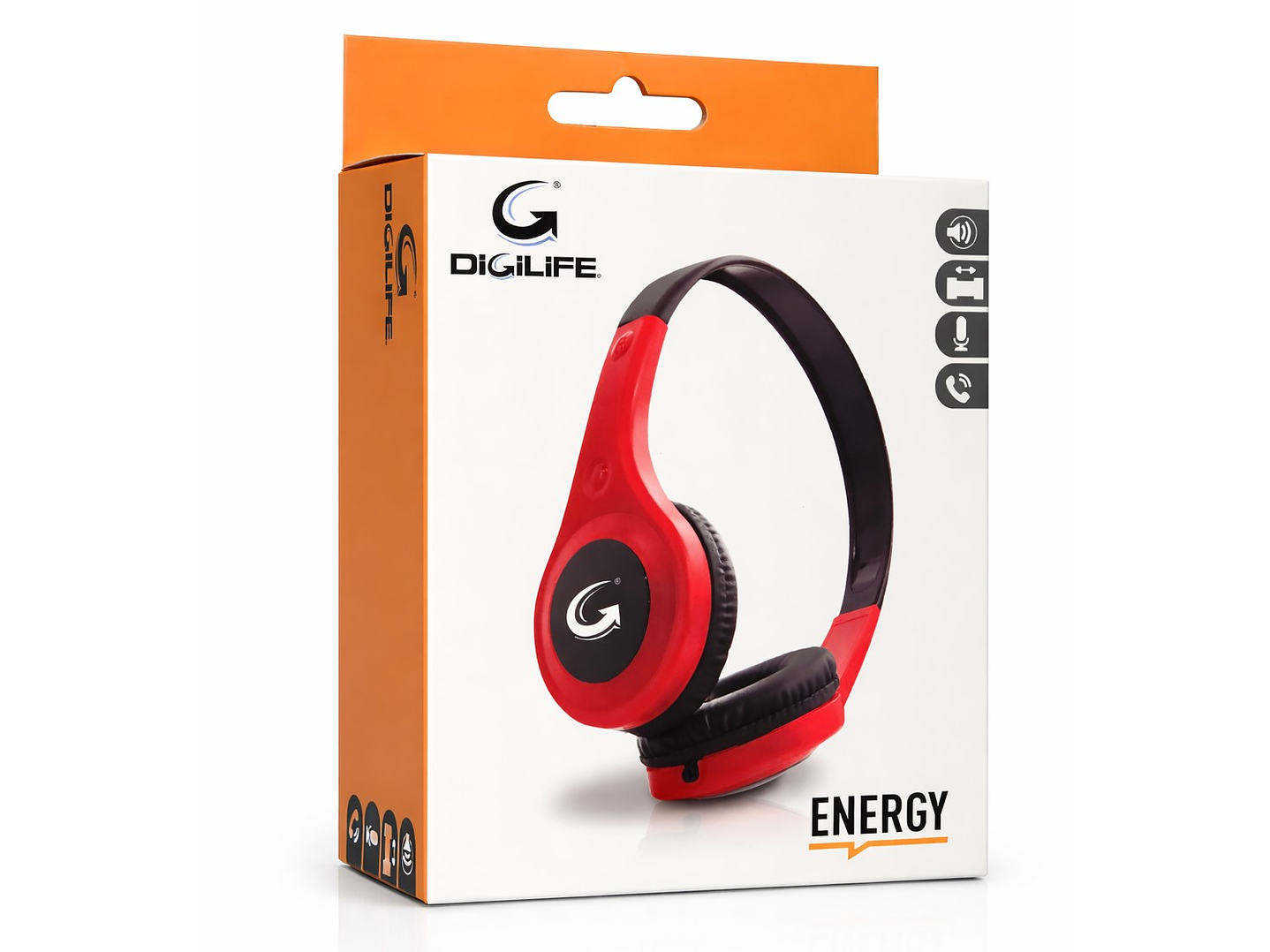 Audífono Cableados Digilife DGL-450025 3.5mm Rojo 3