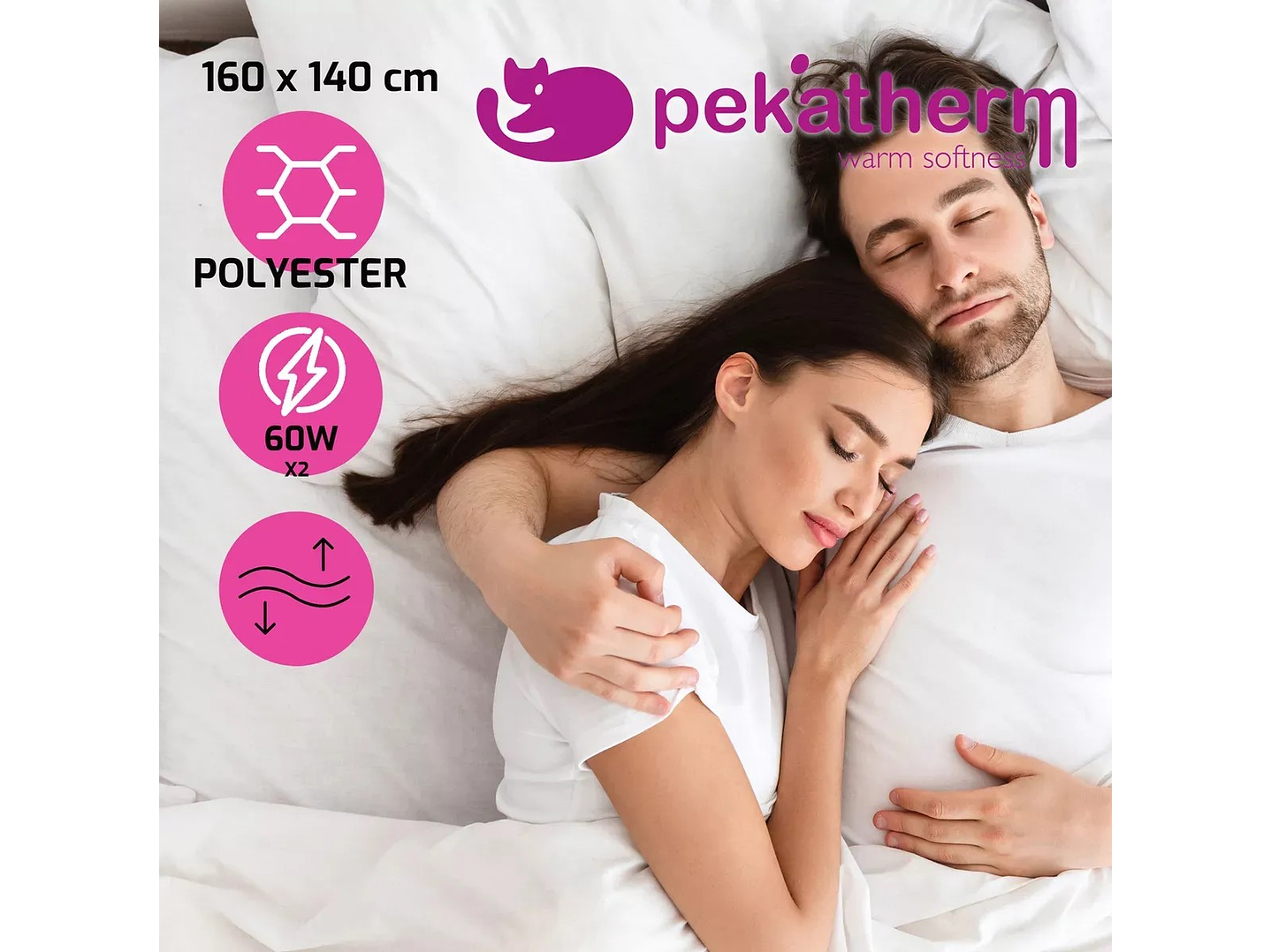 Calienta Camas Doble 160x140cm 2 Niv 2x60W UP205 Pekatherm 5