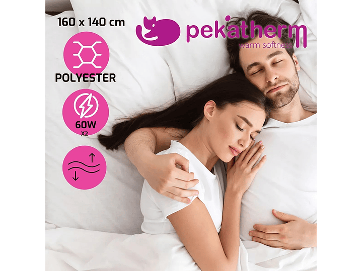Calienta Camas Doble 160x140cm 2 Niv 2x60W UP205 Pekatherm 5