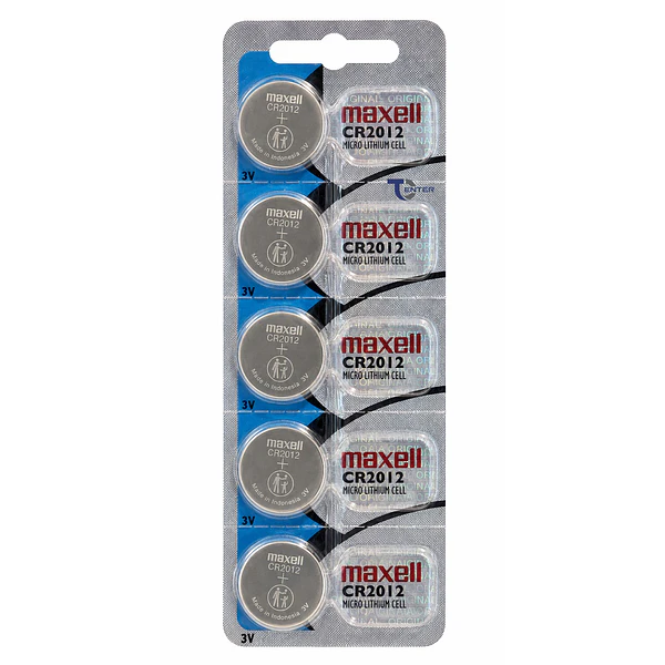 Pack 5 Pilas CR2012 3V Maxell Tipo Boton