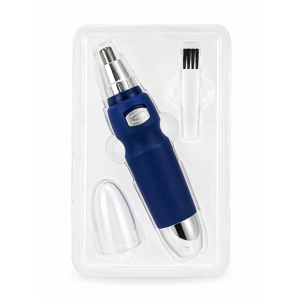 Maquina Depiladora Nasal Cortadora De Pelos Nariz Orejas Azul 5