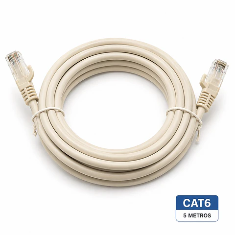 Cable de Red Target 5 mts Patch Cord UTP Cat 6