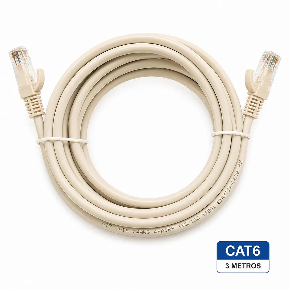 Cable de Red Target 3 mts Patch Cord UTP Cat 6 2