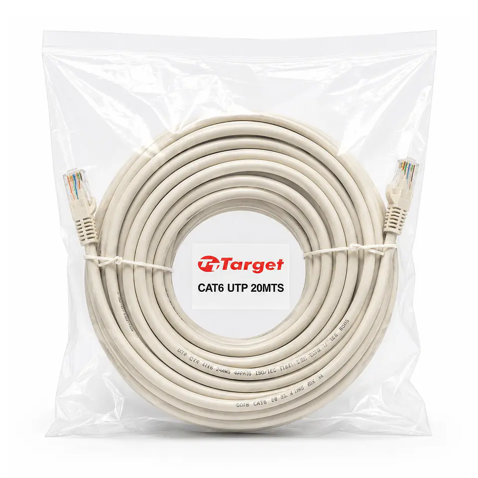 Cable de Red Target 20 mts Patch Cord UTP Cat 6 1