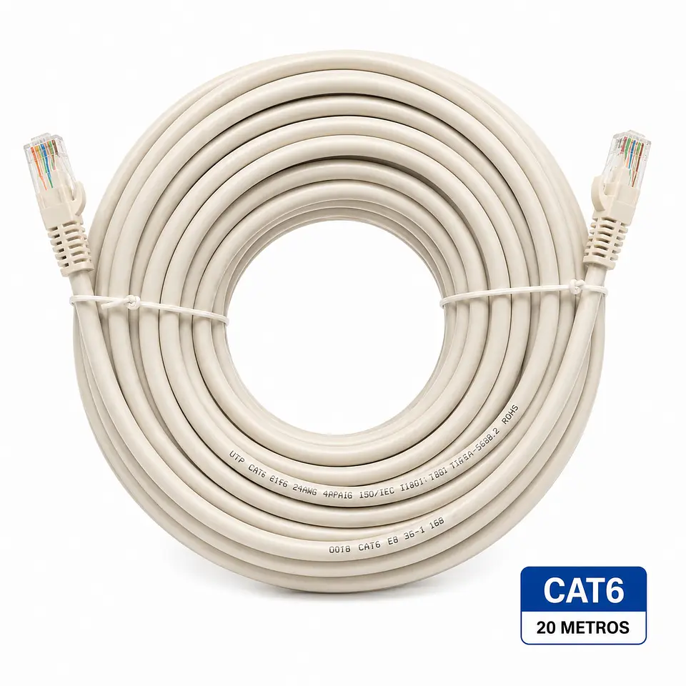 Cable de Red Target 20 mts Patch Cord UTP Cat 6 2