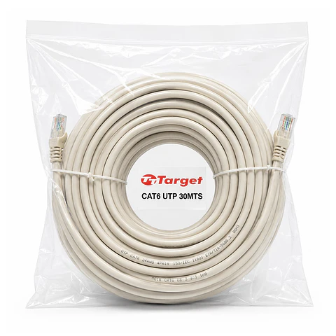 Cable de Red Target 30 mts Patch Cord UTP Cat 6
