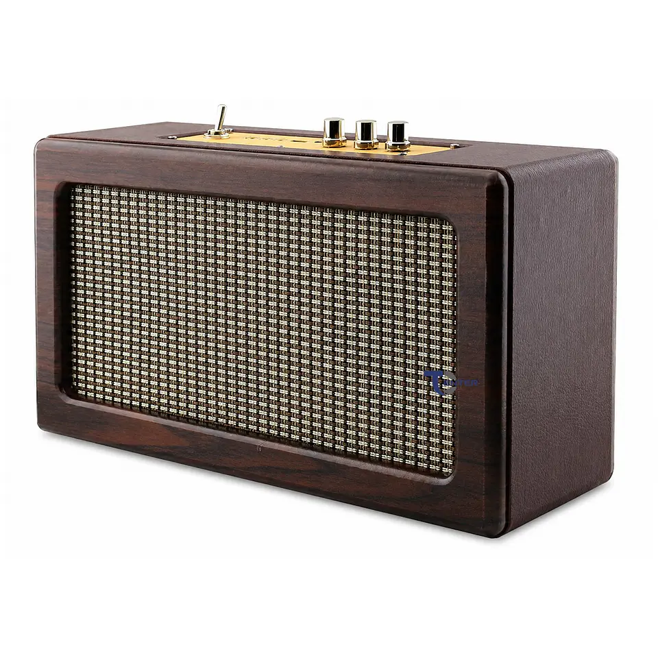 Parlante BT Retro Dblue 30w Inalámbrico DBRP273 Café 1