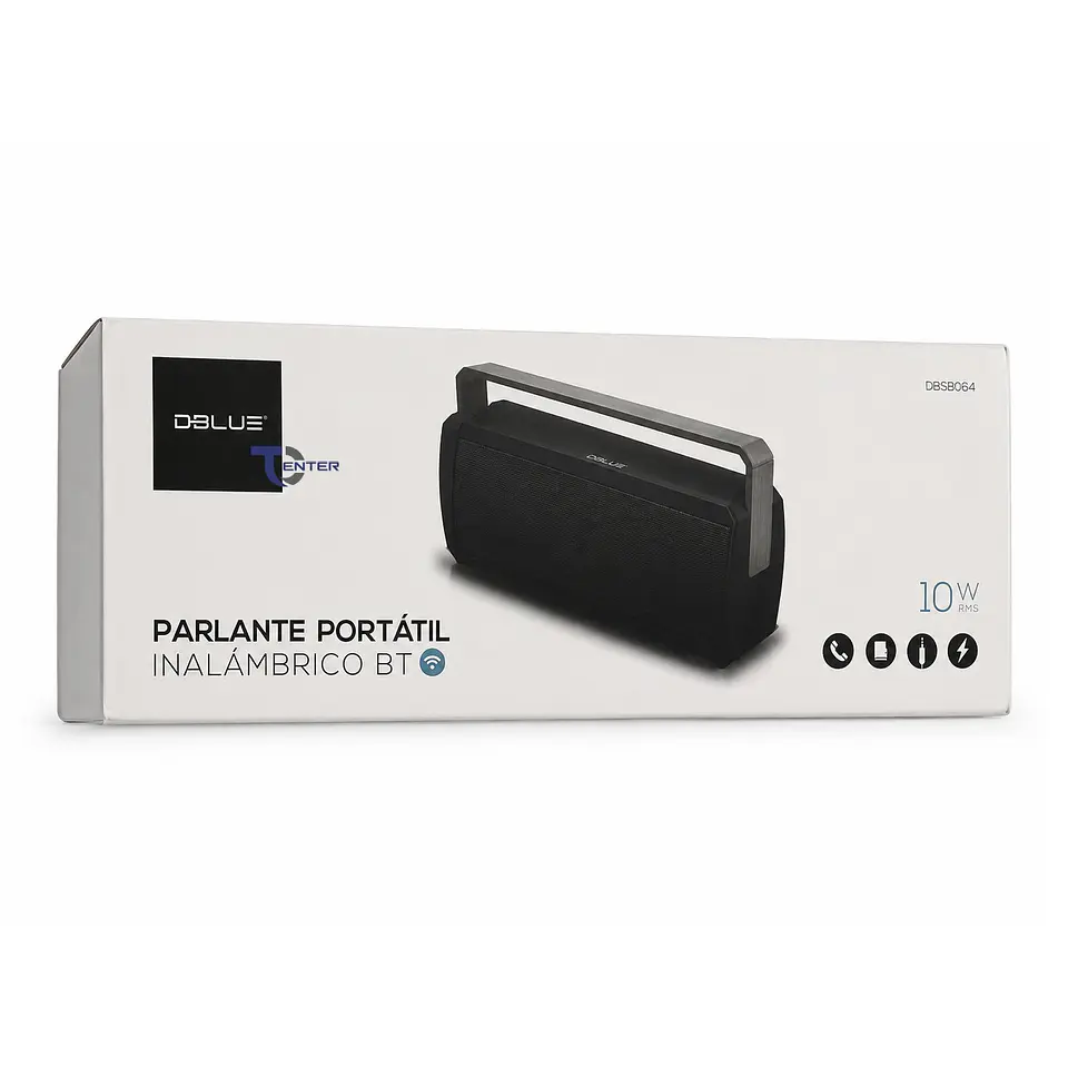 Parlante BT Dblue 10w Inalámbrico DBSB0634 Negro 6