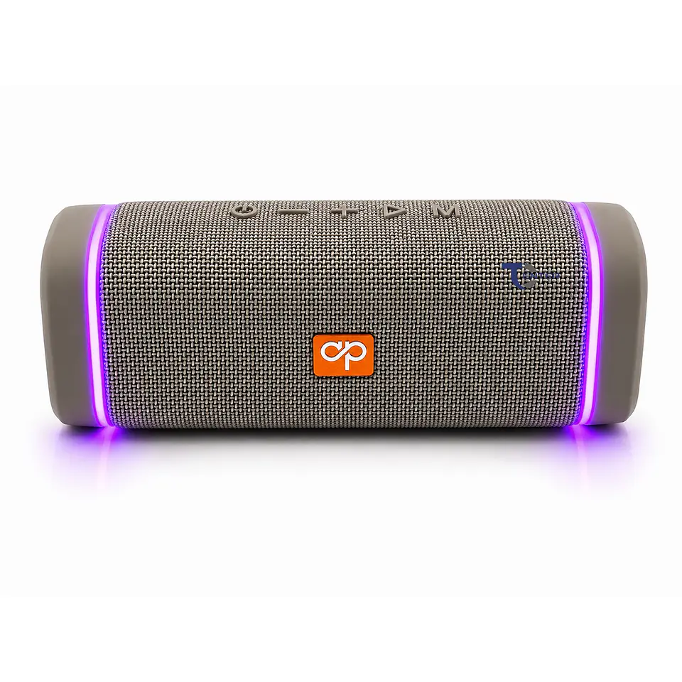 Parlante BT Audiopro 10w Inalámbrico TWS Led AP02102GR Gris 7
