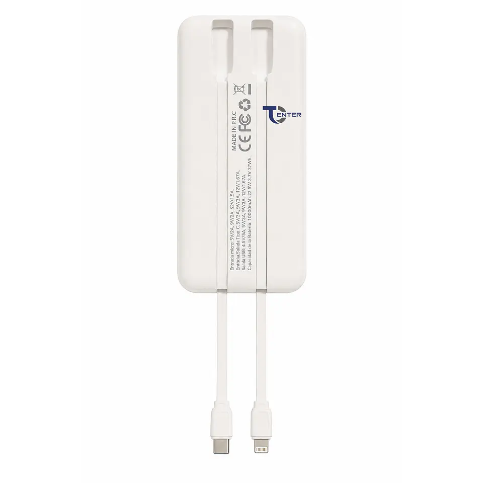 Batería Portátil Powerbank 10.000 Tecnolab 22.5w TL538W 4