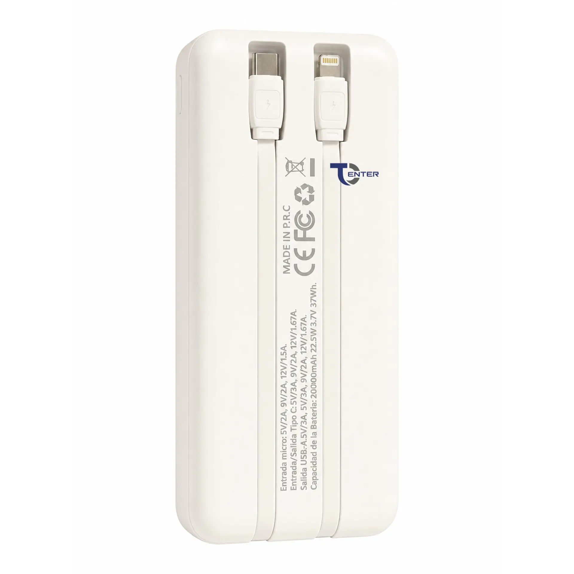 Batería Portátil Powerbank 20.000 Tecnolab 22.5w TL539W 2