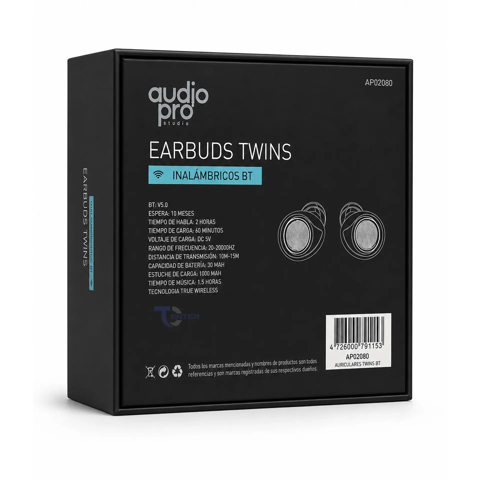 Audífonos Inalámbricos Bt AudioPro AP0280 Twins 4