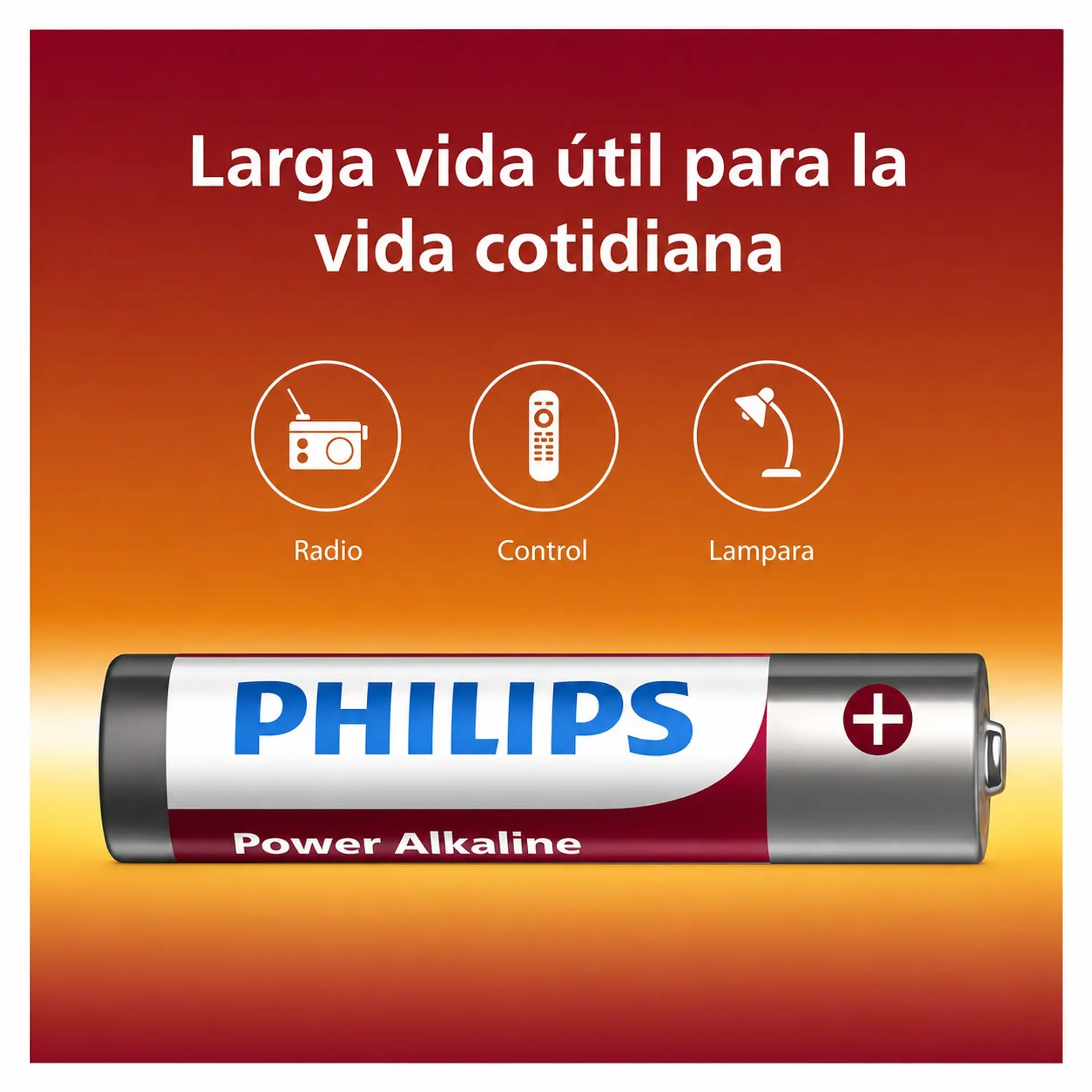 Pack 10 Pilas Alcalinas AAA Philips Power Alcaline LR03 1.5v 4