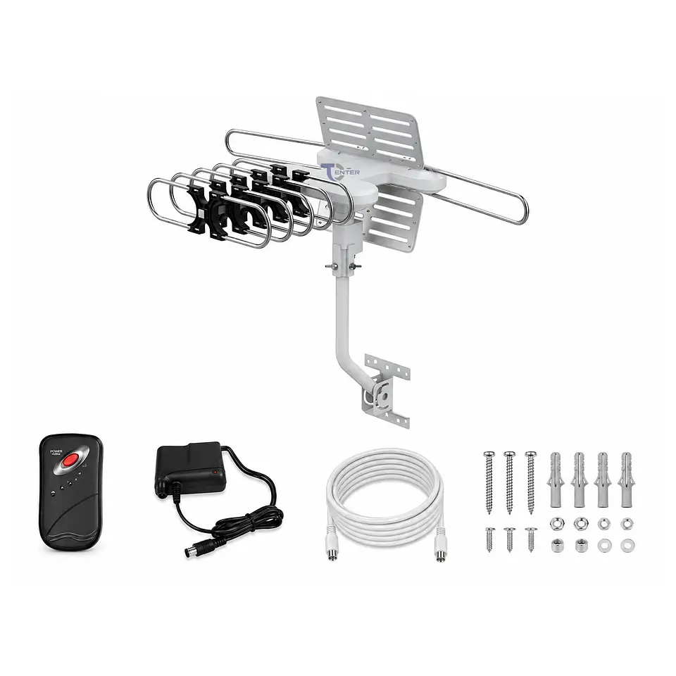 Antena TV Digital Tecnolab TL874 35 dBi 360° 4K 2