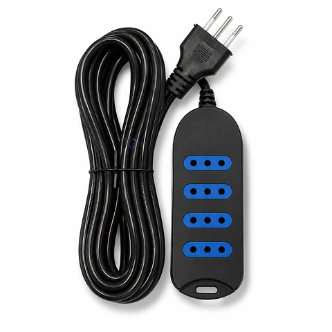 Alargador Dblue 3M 4 POS DBEXP004BK Negro