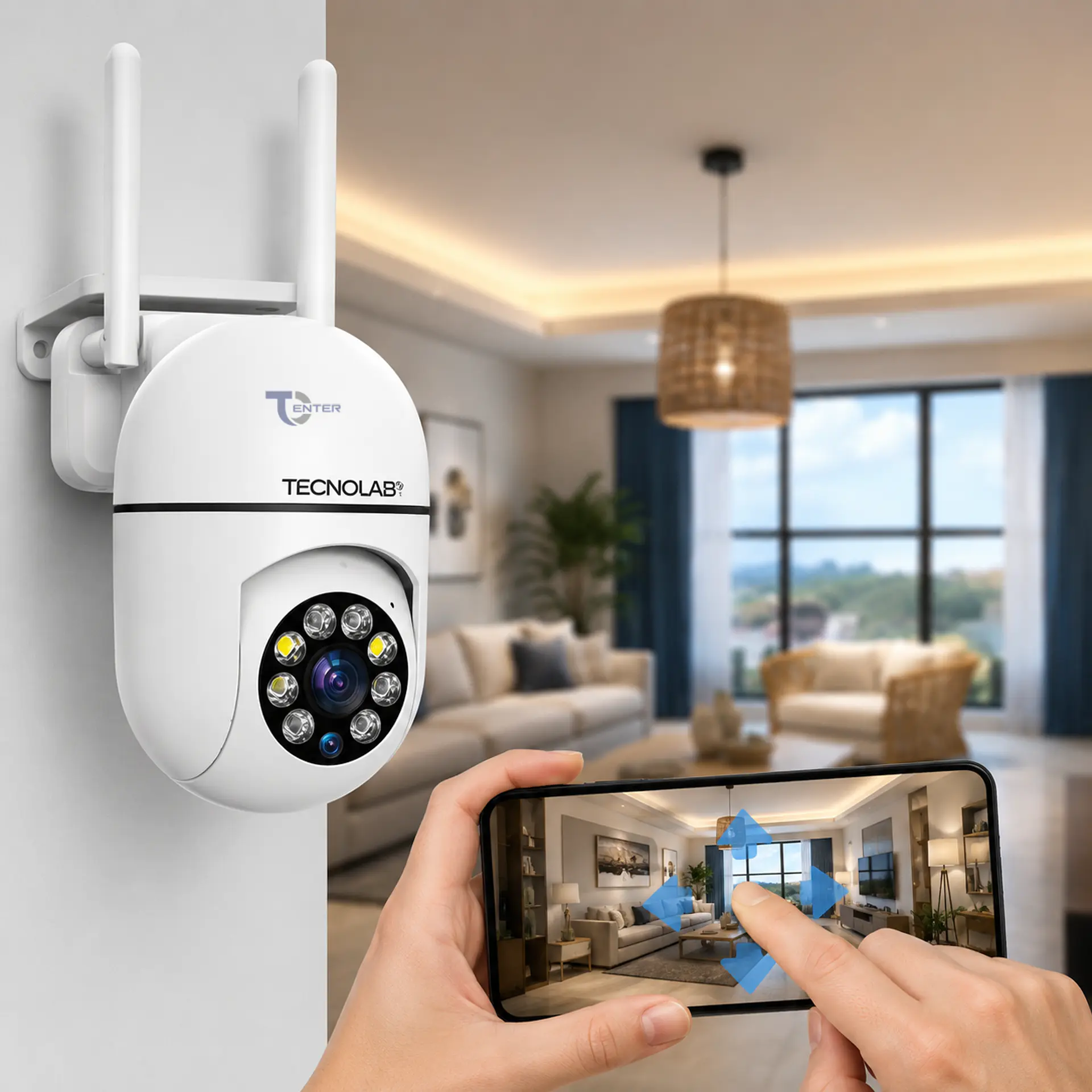 Cámara WiFi Panorámica 360° Full HD Tecnolab TL839 2