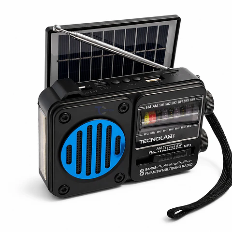 Radio Solar Bluetooth 8 Bandas Tecnolab TL847BL