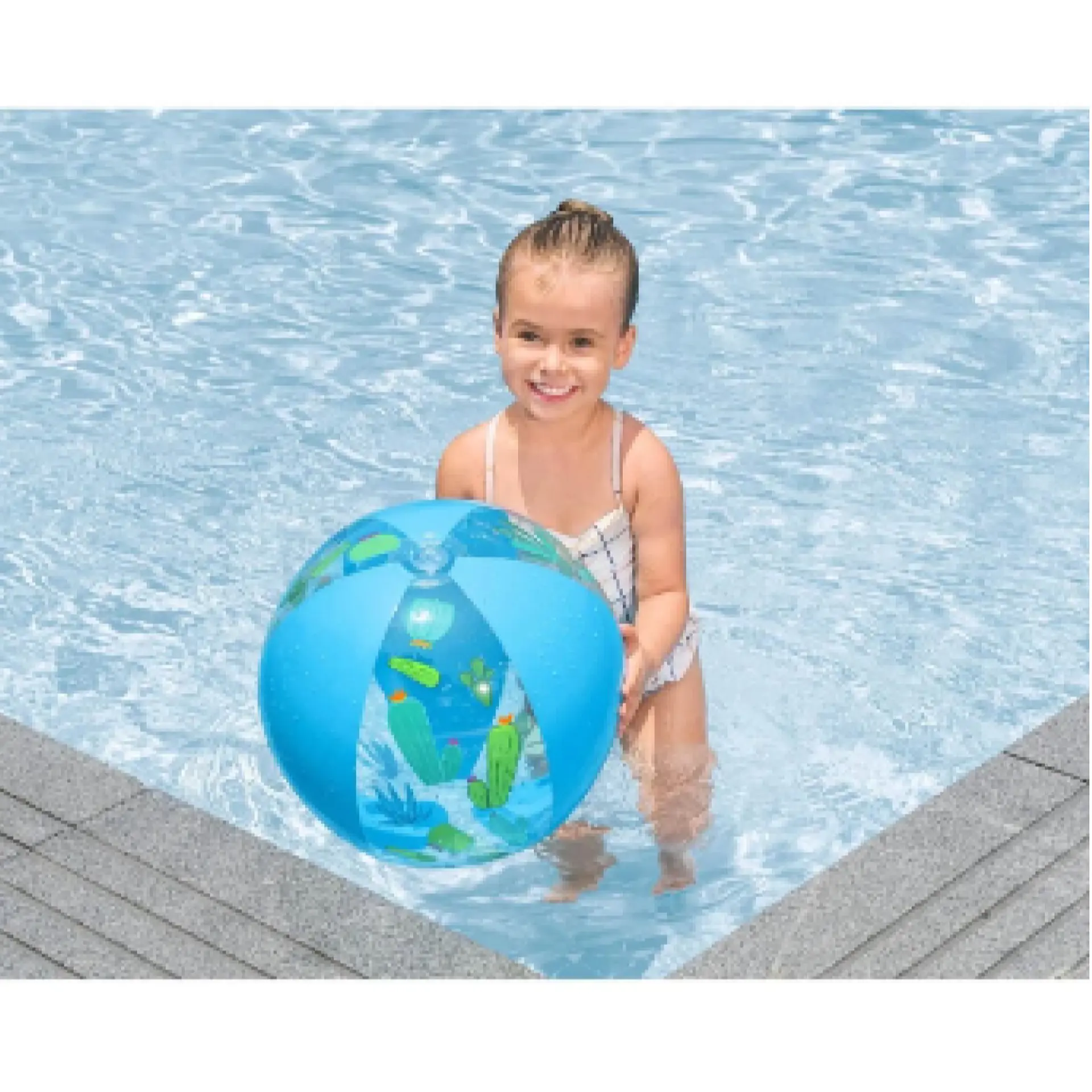 Pelota Inflable Playa Splash 51cm Bestway Azul 3