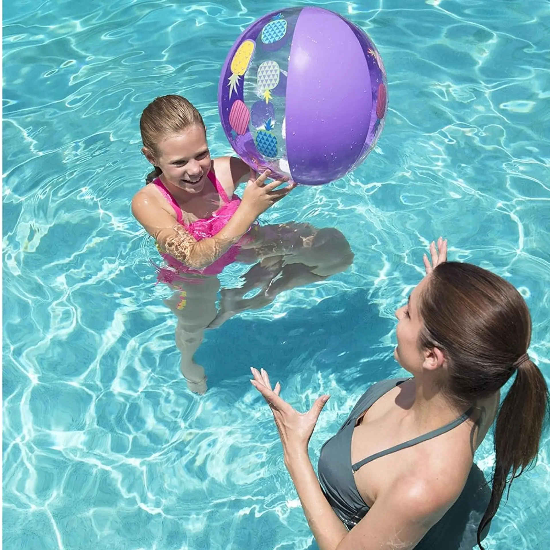 Pelota Inflable Playa Splash 51cm Morada Bestway 2