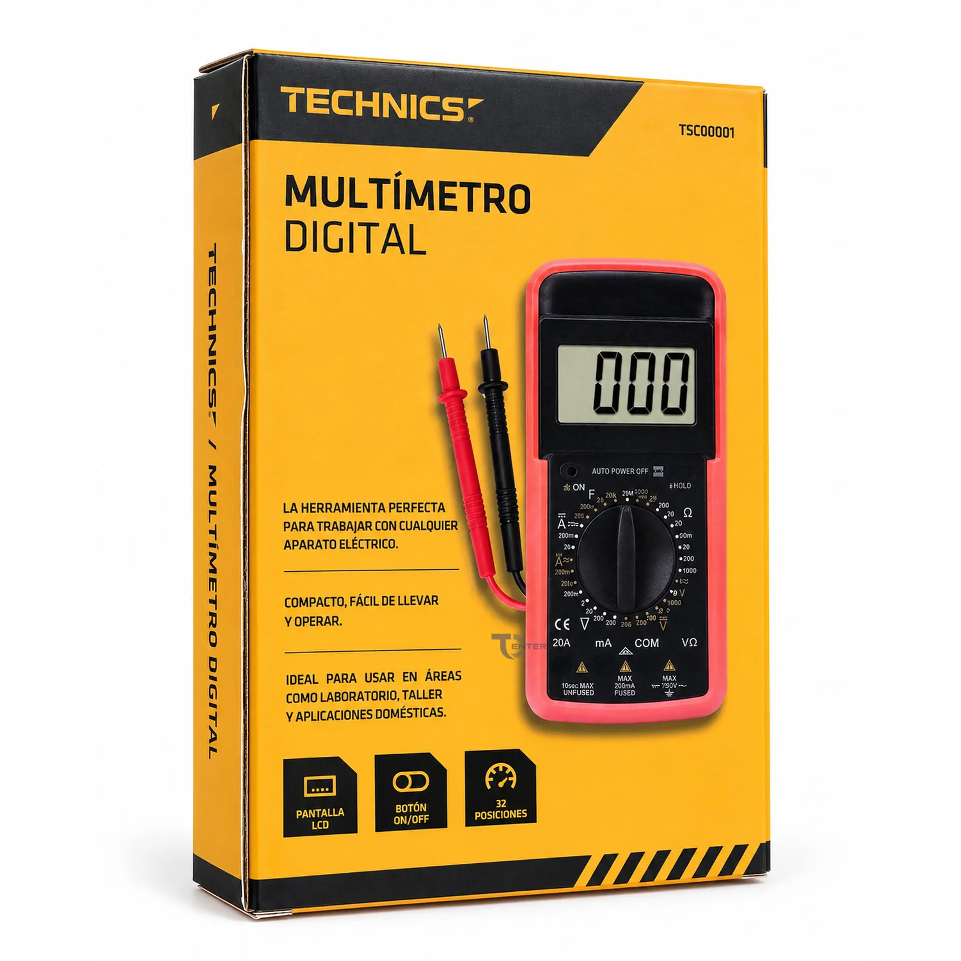 Tester Multímetro Digital Technics TEC0001 5