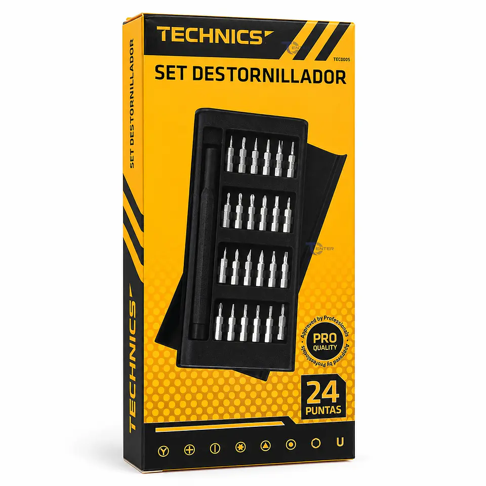 Set Destornillador Precisión Technics TEC0005 24 Puntas 4