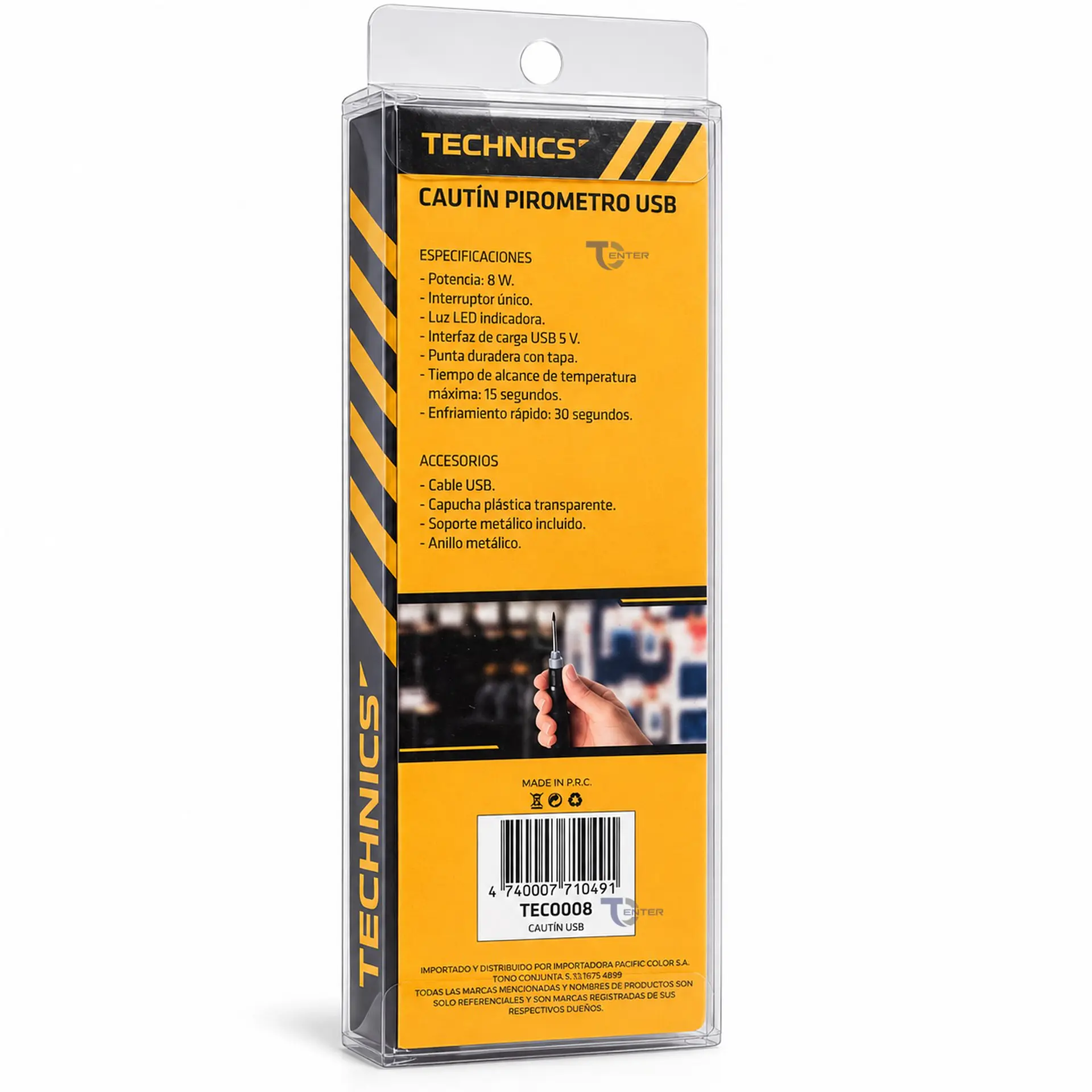 Cautín Pirómetro USB 8W 5V Technics TEC0008 5