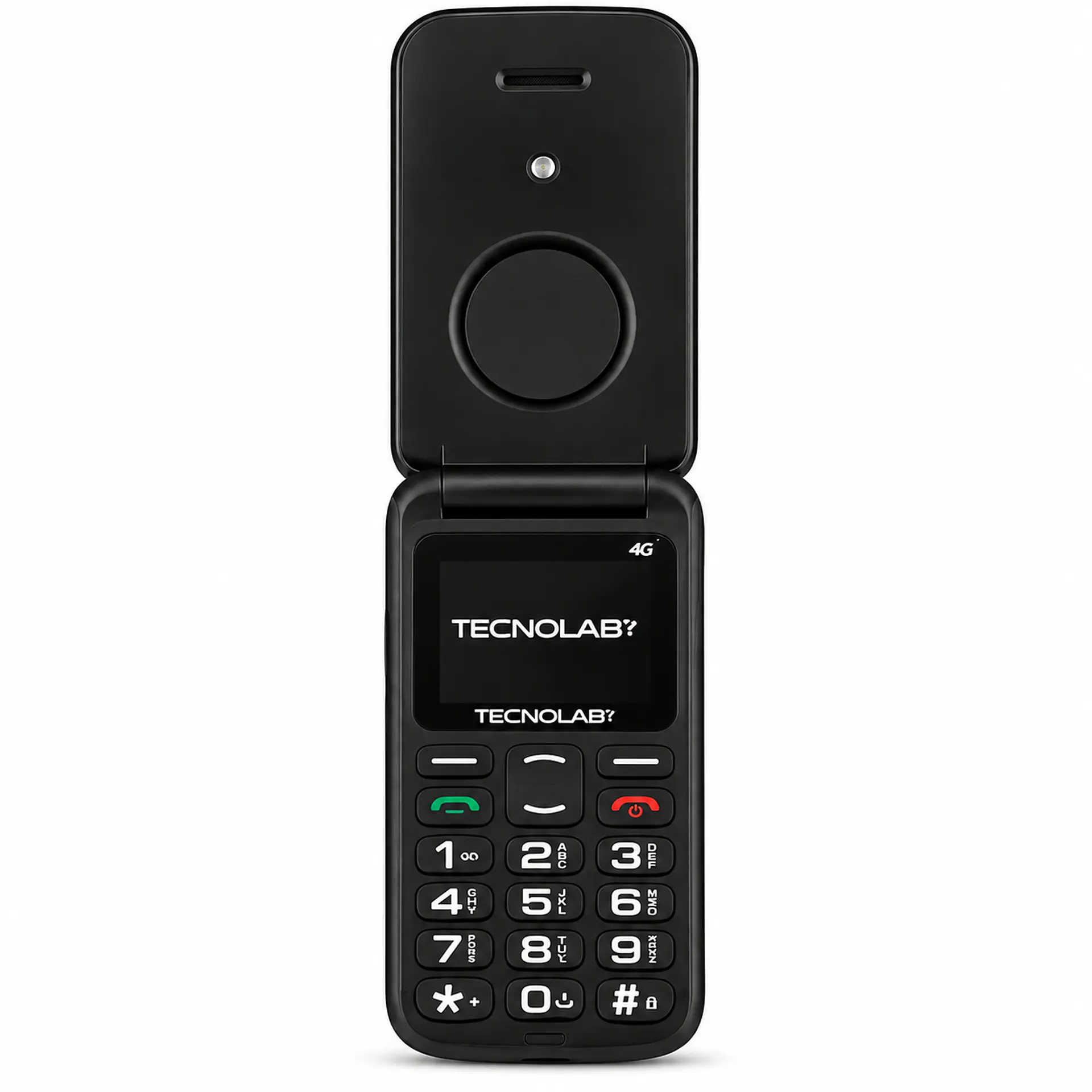 Celular Adulto Mayor 4G Flip Tecnolab TL886BK Negro Por Mayor 2