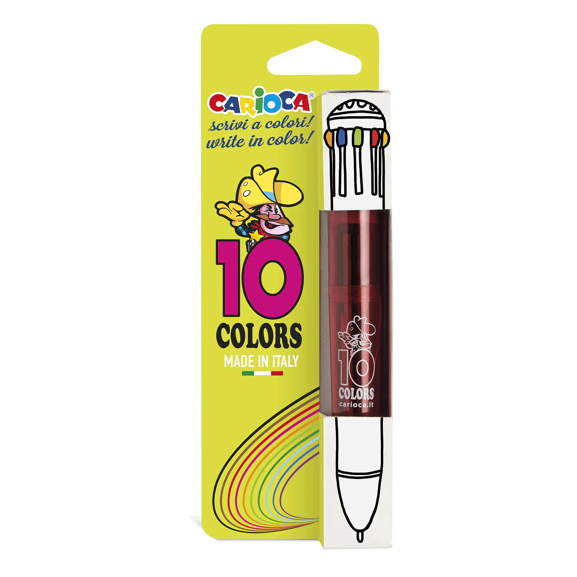 Bolígrafo Carioca 10 Colores en Un Solo Cuerpo Por Mayor 2
