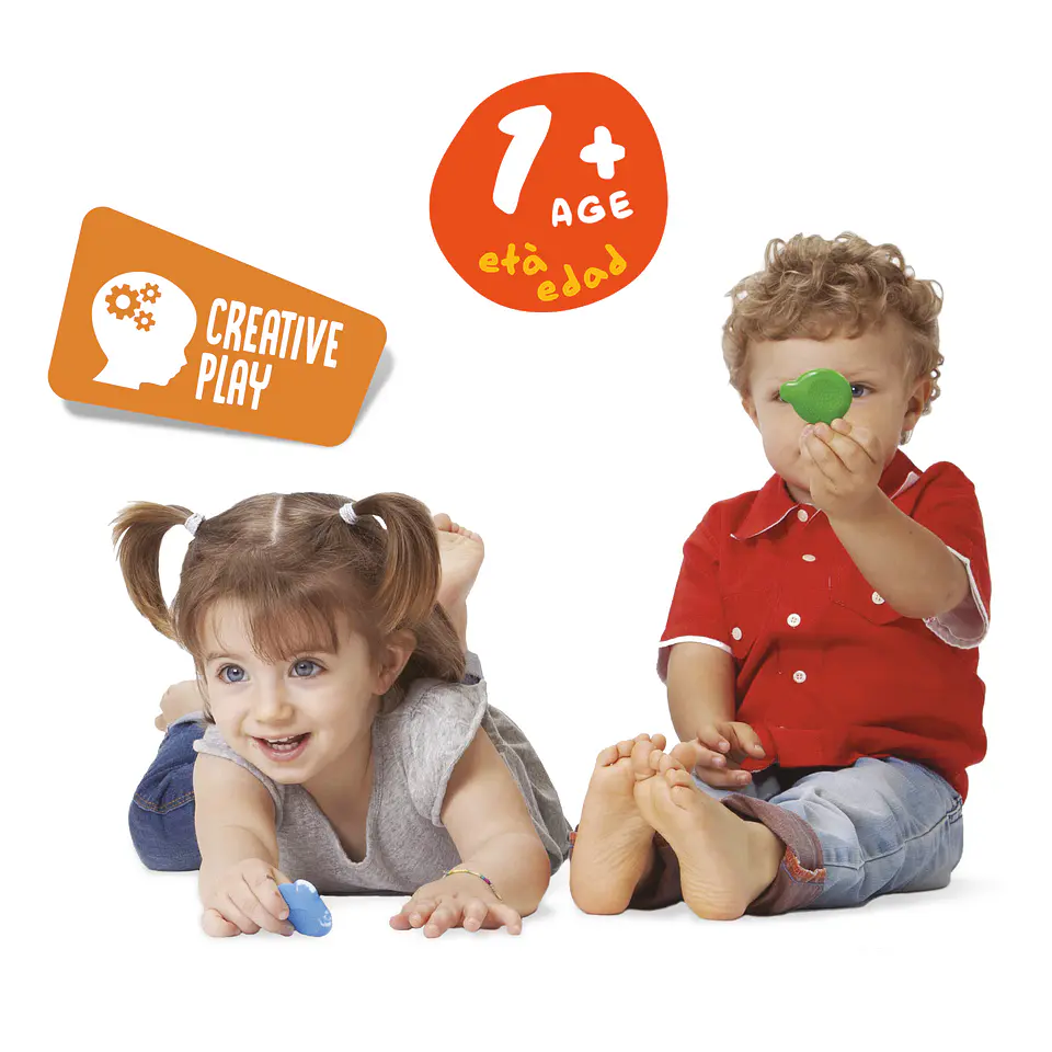 Crayones Carioca Baby Teddy 6 Unidades desde 1 Año Por Mayor 4