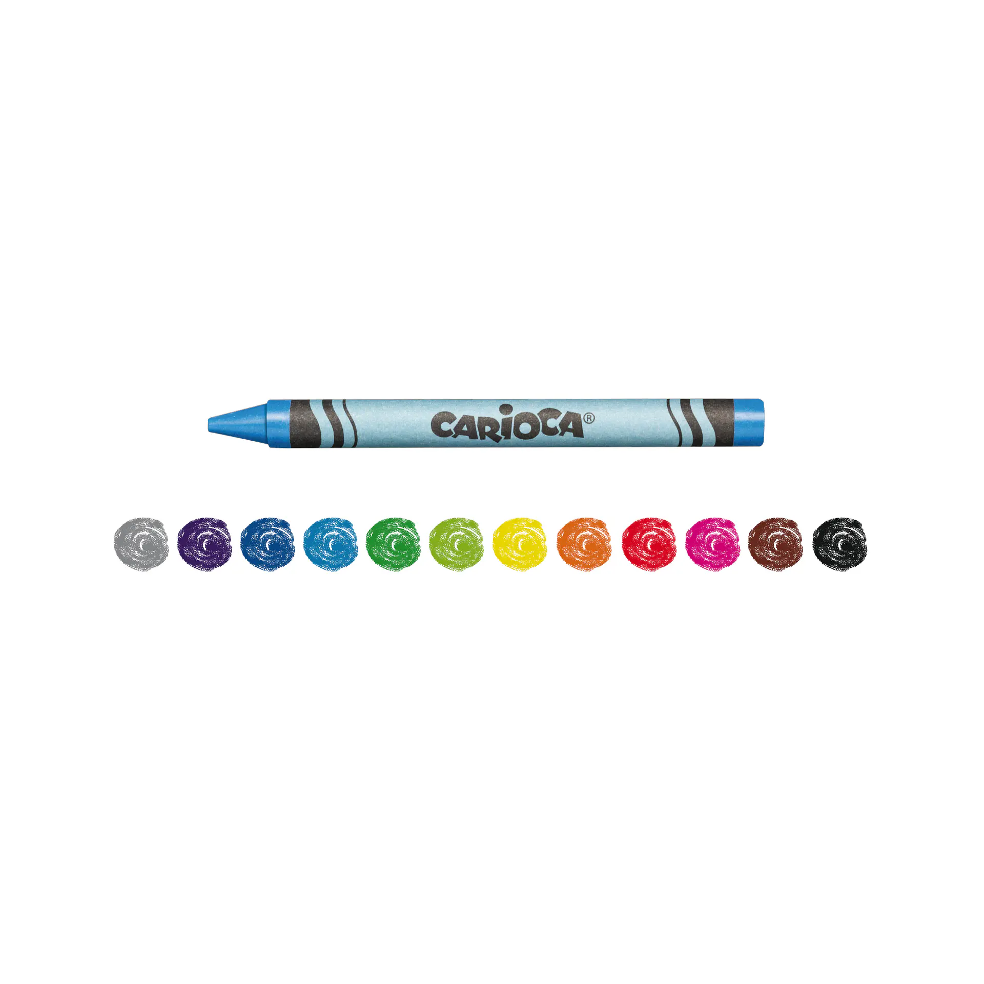 Crayones de Cera Carioca 12 Unidades Lavables Por Mayor 2