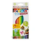 Lápices de Colores Borrables Carioca Tita 12 Unidades Por Mayor - Miniatura 1