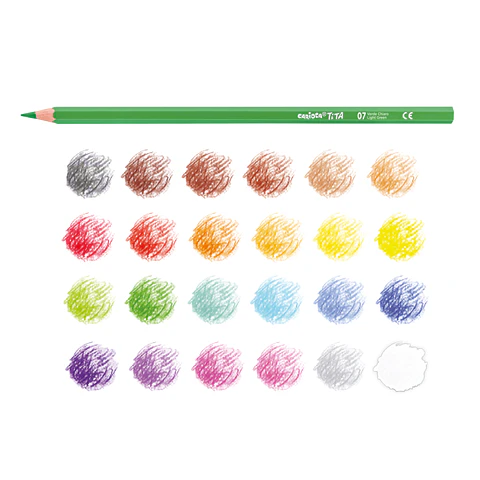 Lápices de Colores Carioca Tita 24 Unidades Por Mayor