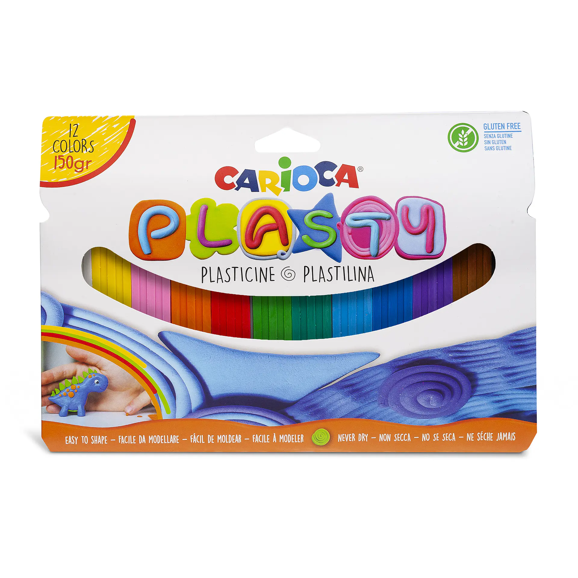 Masa para Modelar Carioca Plasty 150 g · 12 Colores Por Mayor 1