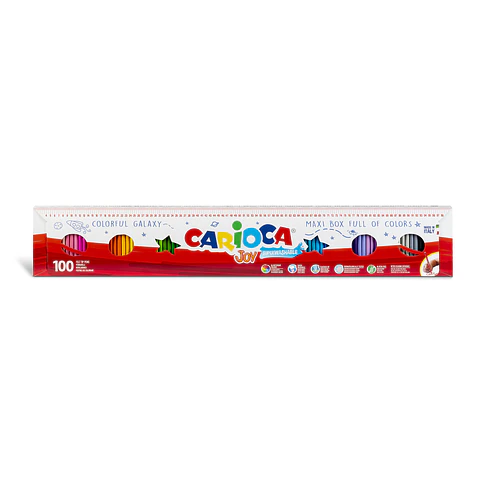 Plumones Carioca Joy 100 Unidades · Maxi Box de 1 Metro Por Mayor