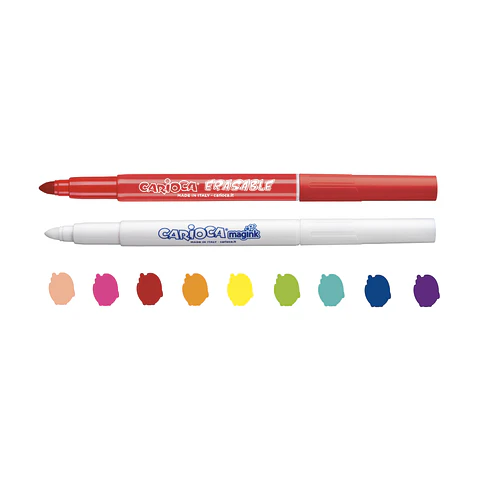 Plumones Carioca Magic Erasable 10 Unidades Borrables Por Mayor