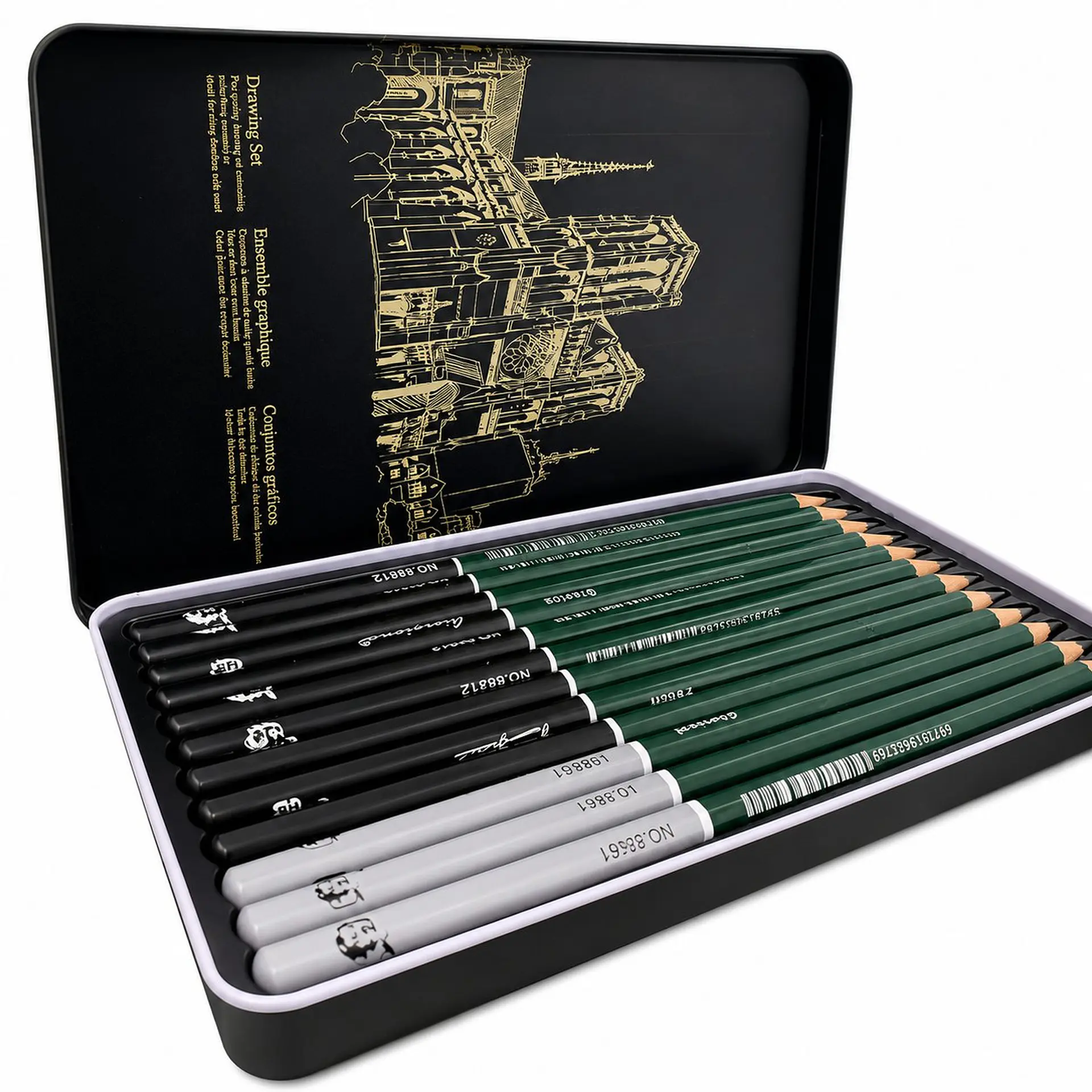 Set 12 Lápices de Boceto Giorgione Sketching-Art G-121208 Por Mayor 2