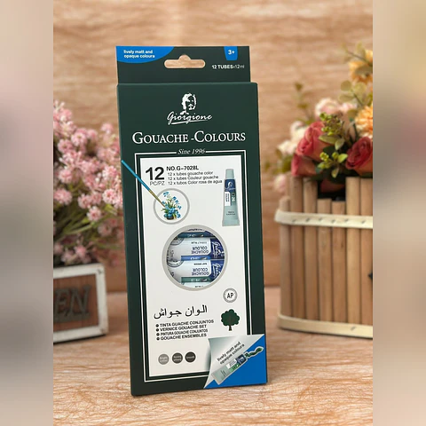 Set 12 Pinturas Gouache Giorgione G-7028 · 12 x 12 ml Por Mayor