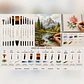 Set 12 Pinceles Giorgione G-F130 Acrílico y Acuarela Por Mayor - Miniatura 3