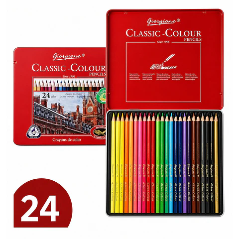 Lápices de Colores Giorgione Classic-Colour 24 Caja Metálica Por Mayor