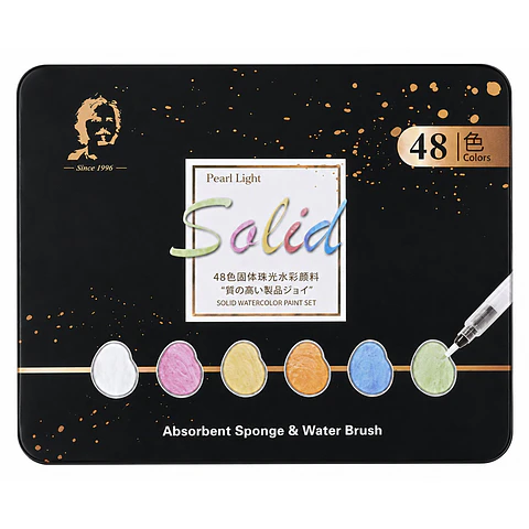 Set 48 Acuarelas Perladas y Clásicas Giorgione Pearl Light Por Mayor