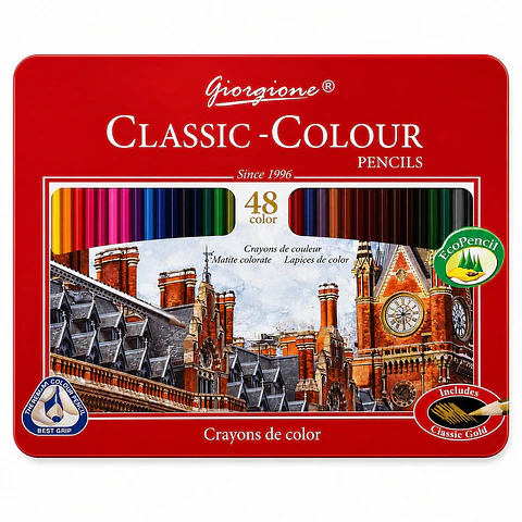 Lápices de Colores Giorgione Classic-Colour 48 Caja Metálica Por Mayor