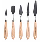 Set 5 Espátulas de Paleta Giorgione G-WD Mango de Madera Por Mayor - Miniatura 1
