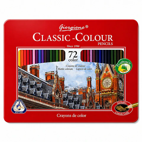Lápices de Colores Giorgione Classic-Colour 72 Caja Metálica Por Mayor
