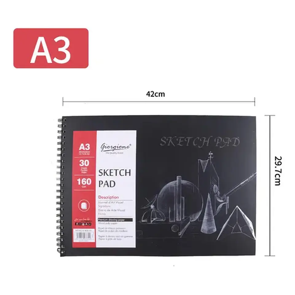 Sketch Pad Giorgione G-SK30 A3 Horizontal 160 g · 30 Hojas Por Mayor 1