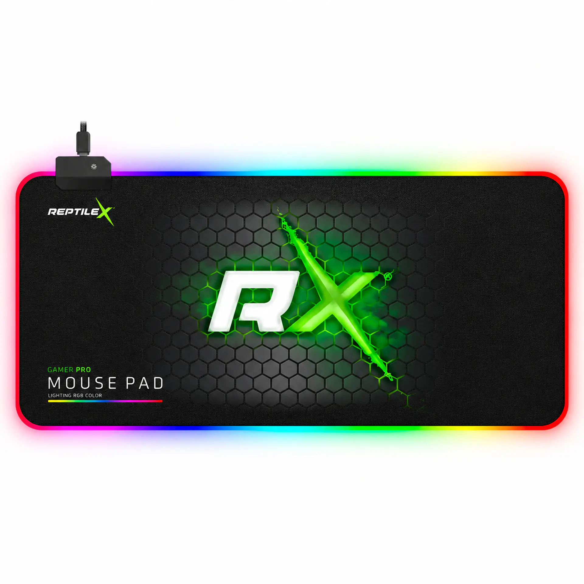 Mousepad Gamer RGB ReptileX RX0050 USB 90x40 cm 1