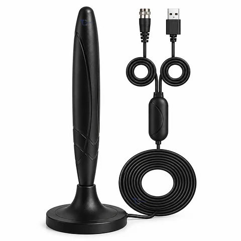Antena TV Tecnolab TL631 Amplificada USB 25 dB 3 m
