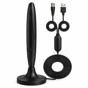 Antena TV Tecnolab TL631 Amplificada USB 25 dB 3 m