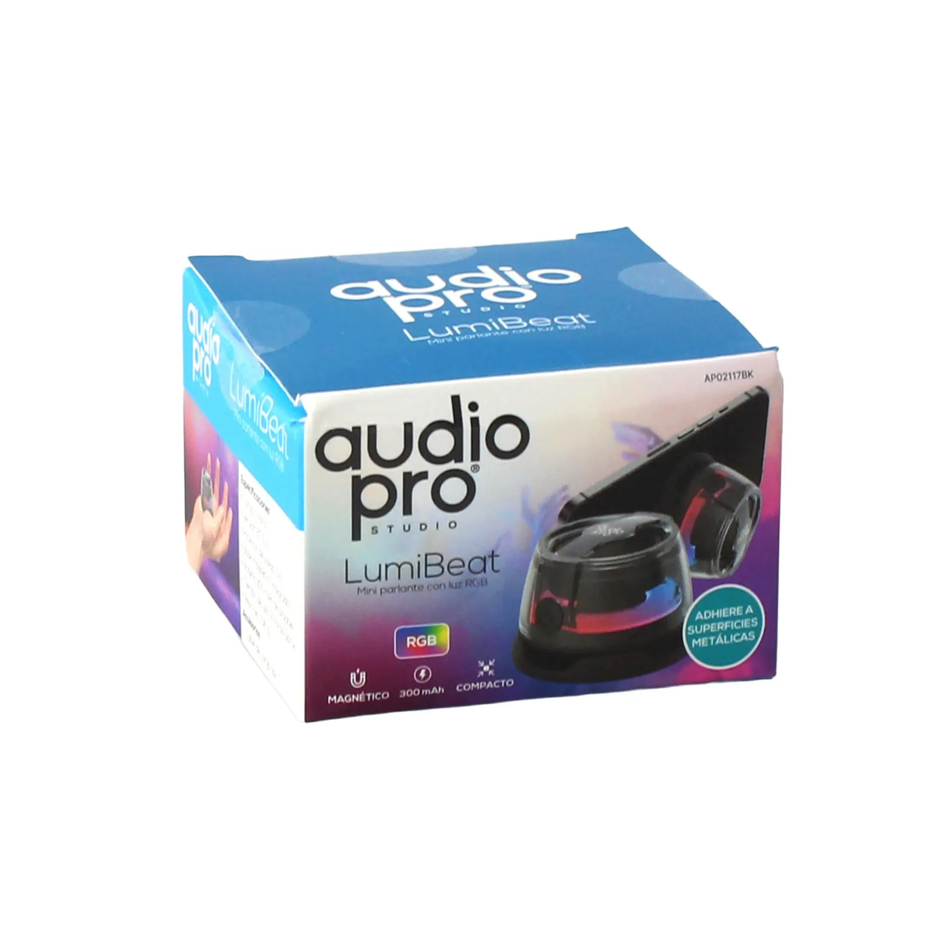 Mini parlante AudioPro AP02117BK LumiBeat RGB 3